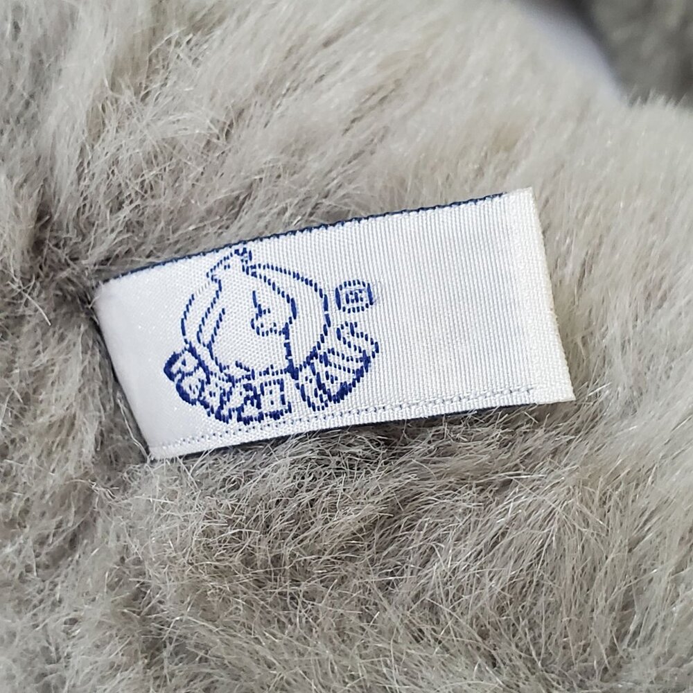 Vintage Stuffy Rabbit People Pals Toy Plush Easter Bunny Checked Corduroy Trim - Picture 3 of 16